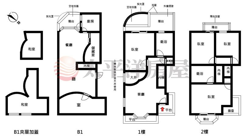 瓏山林邊間下疊別墅